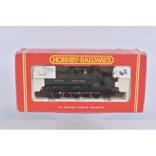 225 - THREE HORNBY RAILWAYS OO GAUGE G.W.R. LOCOMOTIVES, class 2721 Pannier Tank No.2776 (R760), Hall clas... 