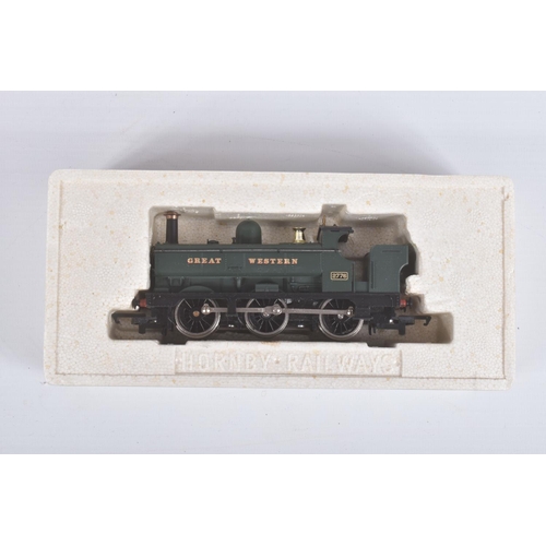 225 - THREE HORNBY RAILWAYS OO GAUGE G.W.R. LOCOMOTIVES, class 2721 Pannier Tank No.2776 (R760), Hall clas... 