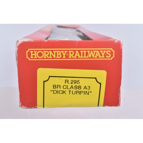 226 - THREE BOXED HORNBY RAILWAYS OO GAUGE A3 CLASS LOCOMOTIVES, 'Dick Turpin' No.60080, B.R. green livery... 