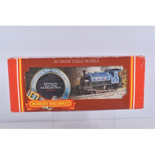 227 - THREE BOXED HORNBY RAILWAYS OO GAUGE LOCOMOTIVES, class 0F 'Pug' No.270, C.R. blue livery (R057), cl... 