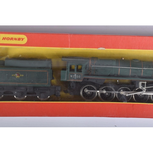 228 - THREE BOXED TRI-ANG HORNBY AND HORNBY RAILWAYS OO GAUGE B.R. LOCOMOTIVES, Britannia class 'Britannia... 