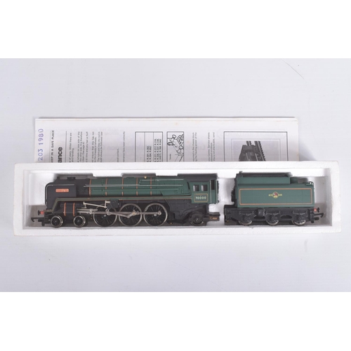 228 - THREE BOXED TRI-ANG HORNBY AND HORNBY RAILWAYS OO GAUGE B.R. LOCOMOTIVES, Britannia class 'Britannia... 