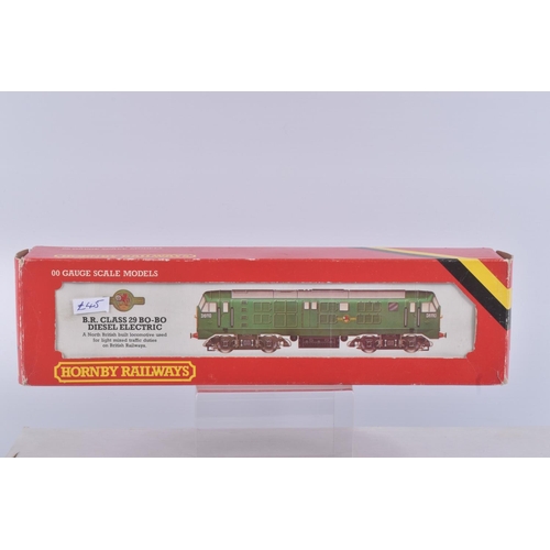 233 - THREE BOXED HORNBY RAILWAYS OO GAUGE LOCOMOTIVES, class 29 No.D5037, repainted/renumbered from D6110... 