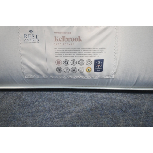 233 - A REST ASSURED KELBROOK 1400 POCKET 4FT6 MATTRESS, condition report: general signs of usage