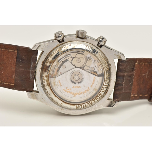 407 - A 'LONGINES' MASTER COLLECTION WRISTWATCH, automatic movement, round chronograph dial, moonphase, da... 