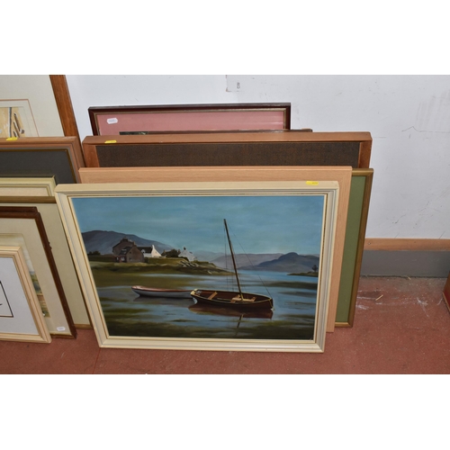 899 - GWILYM DAVIES (20TH CENTURY) A SMALL QUANTITY OF FRAMED WATERCOLOURS, mostly landscapes and townscap... 