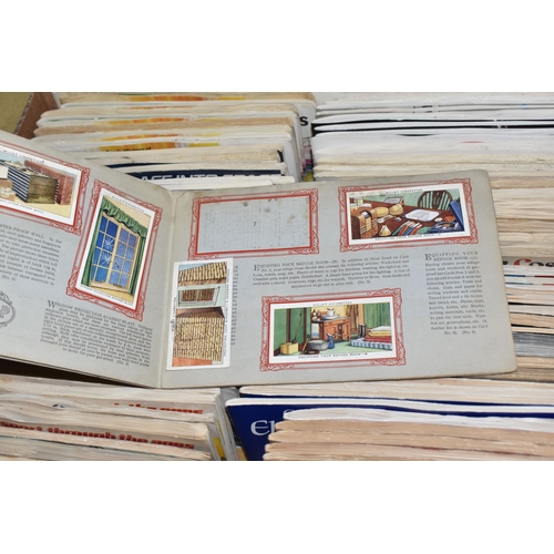 923 - FIVE BOXES AND LOOSE CIGARETTE CARDS, to include a quantity of loose cards, part sets and others in ... 