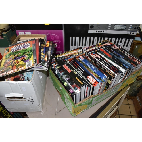 927 - TWO BOXES OF MARVEL, DC AND OTHER COMICS, includes The Amazing Spider-Man, Batman, Detective Comics,... 