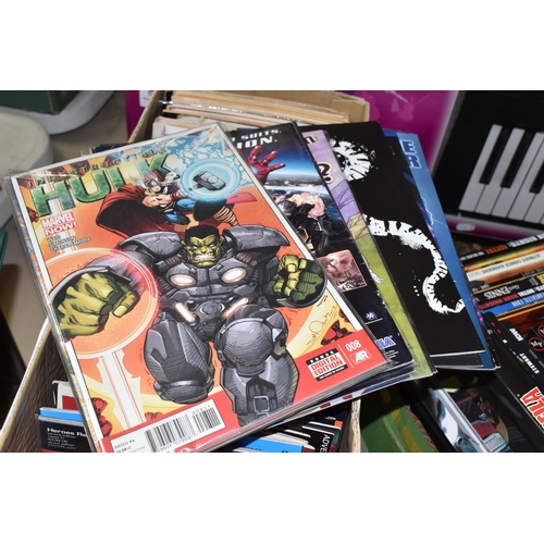 927 - TWO BOXES OF MARVEL, DC AND OTHER COMICS, includes The Amazing Spider-Man, Batman, Detective Comics,... 