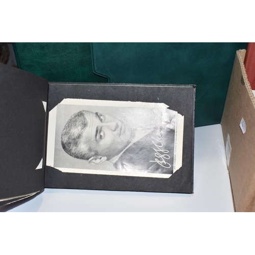 930 - A BOX AND LOOSE CIGARETTE CARDS AND OTHER EPHEMERA, to include cigarette cards loose in two albums, ... 