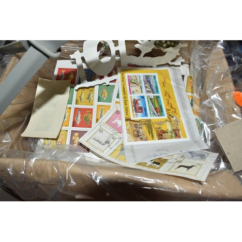 942 - SIX BOXES OF 'CINDERELLA/LOCAL' STAMPS to include thousands of Nagaland, Bernera Islands, Lao, St He... 