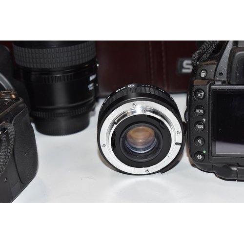 945 - NIKON AND PANASONIC LUMIX PHOTOGRAPHIC EQUIPMENT etc, to include a Nikon D5000 digital SLR camera wi... 