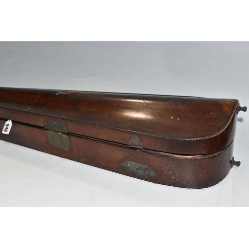 946 - A VIOLIN WITH FITTED WOODEN CASE, a late 19th century violin, possibly French, stamped 'A.S'. Below ... 