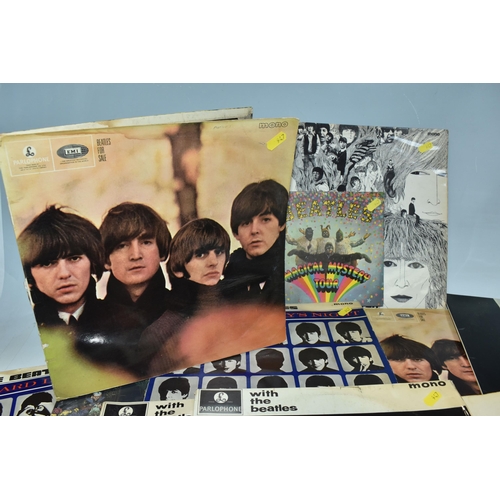 947 - TWELVE BEATLES LP RECORDS, comprising Mc Cartney PCS 7102, The Beatles double album No.0326874- PCS ... 