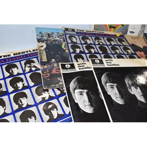 947 - TWELVE BEATLES LP RECORDS, comprising Mc Cartney PCS 7102, The Beatles double album No.0326874- PCS ... 