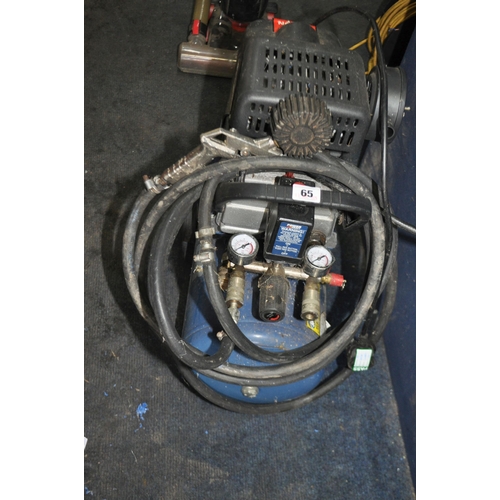 65 - A POWERCRAFT AIR COMPRESSOR, with tyre inflater (pipe decayed and leaking) (PAT pass and working)