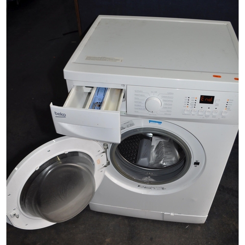 80 - A BEKO WM84125W WASHING MACHINE width 60cm, depth 55cm, height 85cm (PAT pass, spin cycle run but no... 