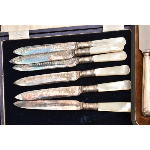 563 - A LARGE ASSORTMENT OF CUTLERY, mixed cutlery pieces some with cases (condition report: used conditio... 