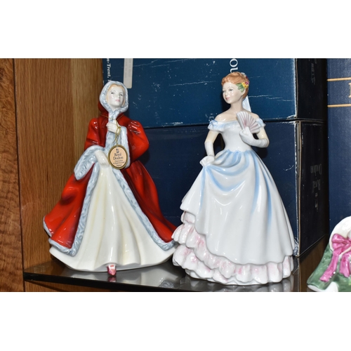 751 - SIX BOXED ROYAL DOULTON FIGURINES, comprising Rachel HN2936, Claire HN3646, Elyse HN2474, Maria HN33... 