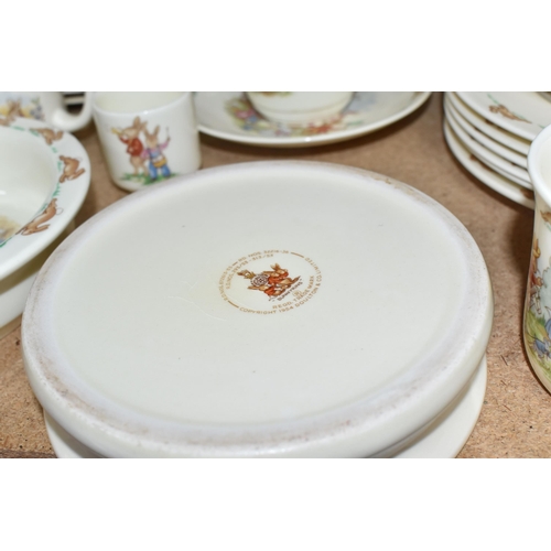 774 - A LARGE QUANTITY OF ROYAL DOULTON 'BUNNYKINS' DINNERWARE, comprising three oval nursery dishes with ... 