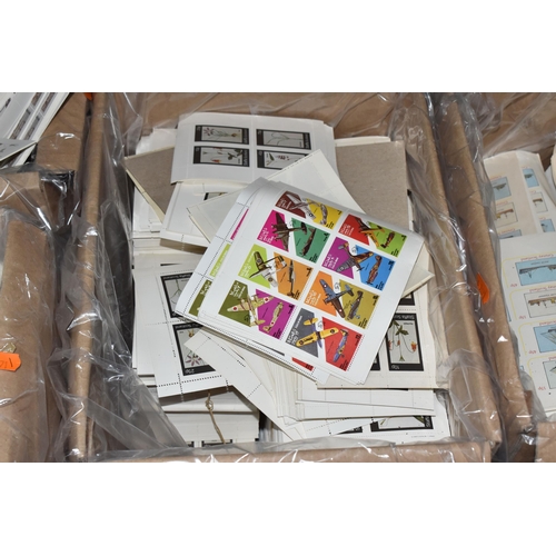 796 - SIX BOXES OF 'CINDERELLA/LOCAL' STAMPS to include thousands of Grunay, Eynhallow, Bernera Islands, N... 