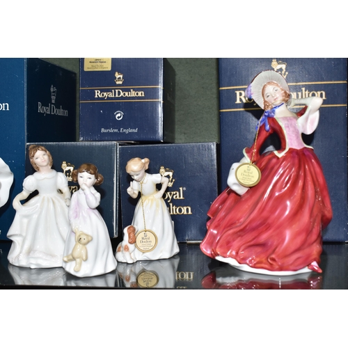 798 - EIGHT BOXED ROYAL DOULTON FIGURINES, comprising Diana HN2468, Kathleen HN3609, My Best Friend HN3011... 