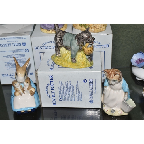 800 - A COLLECTION OF ROYAL ALBERT BEATRIX POTTER FIGURES, comprising And this Pig had None, boxed Diggory... 