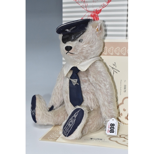 808 - A BOXED STEIFF 'CAPTAIN MACH' -THE CONCORDE BEAR, no 661662, limited edition 675/1500 with certifica... 