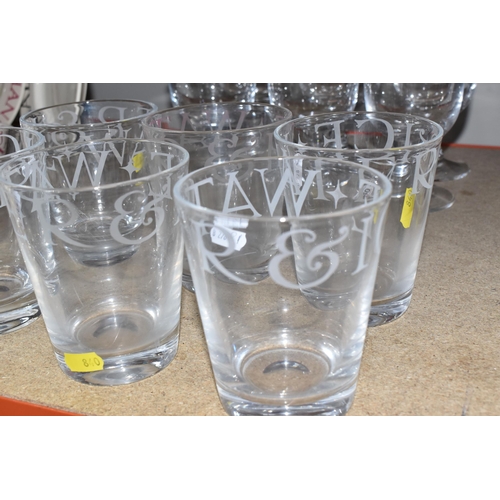 840 - TWELVE EMMA BRIDGEWATER GLASSES to include six water glasses and six wine glasses (12) (Condition Re... 