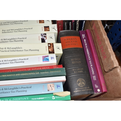 844 - THREE BOXES OF MOSTLY NON-FICTION BOOKS to include topics law, gardening, art, history, and travel, ... 