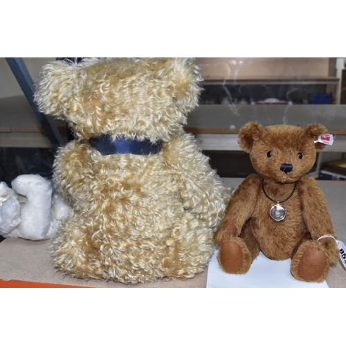 853 - THREE STEIFF TEDDY BEARS, comprising 'The World's First Teddy Bear' no 664946, Danbury Mint exclusiv... 