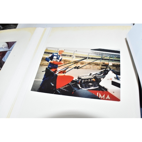 863 - MOTOR RACING & TV PHOTOGRAPHS featuring an album of signed photographs of Michael Schumacher, Jaques... 