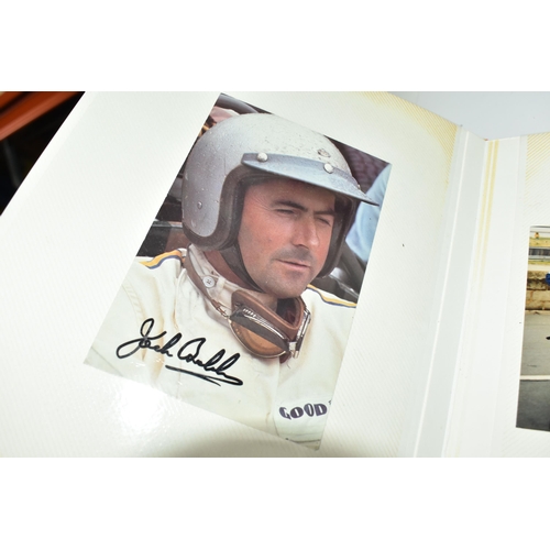 863 - MOTOR RACING & TV PHOTOGRAPHS featuring an album of signed photographs of Michael Schumacher, Jaques... 