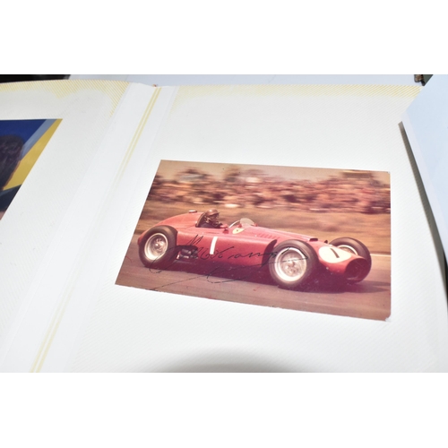 863 - MOTOR RACING & TV PHOTOGRAPHS featuring an album of signed photographs of Michael Schumacher, Jaques... 