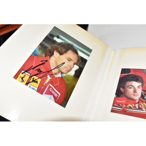 863 - MOTOR RACING & TV PHOTOGRAPHS featuring an album of signed photographs of Michael Schumacher, Jaques... 