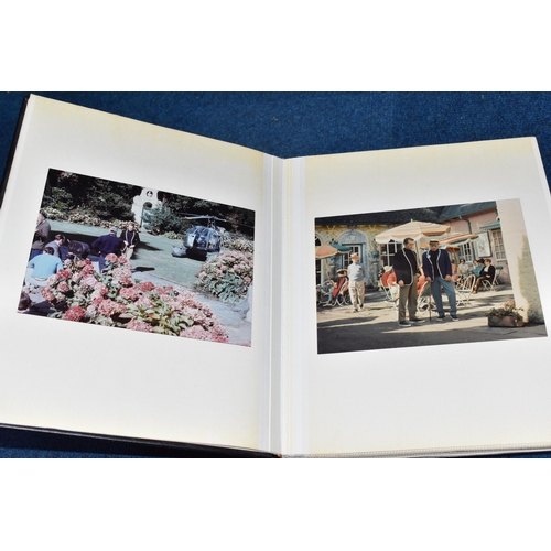 863 - MOTOR RACING & TV PHOTOGRAPHS featuring an album of signed photographs of Michael Schumacher, Jaques... 