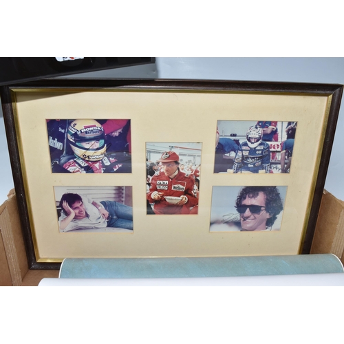 863 - MOTOR RACING & TV PHOTOGRAPHS featuring an album of signed photographs of Michael Schumacher, Jaques... 