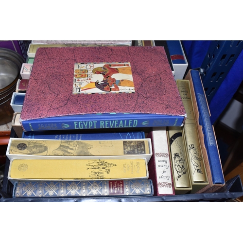 866 - A BOX OF FOLIO SOCIETY BOOKS, twenty five books/book sets comprising Egypt Revealed by TGH James, Re... 