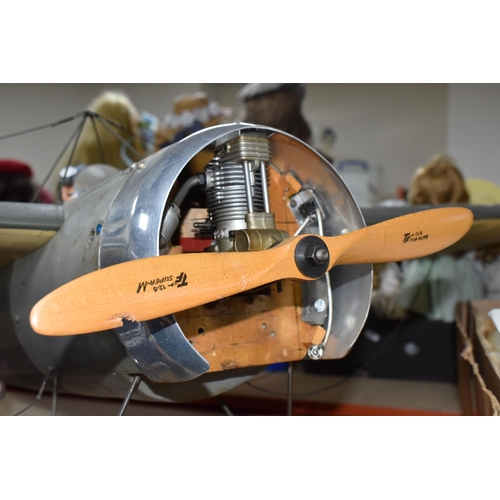 900 - VINTAGE MODEL AIRCRAFT AND ACCESSORIES, to include a model aircraft, single seat scout, world war re... 