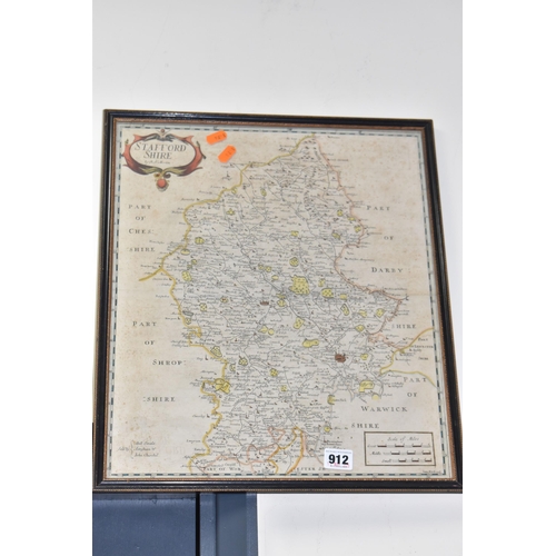 912 - ROBERT MORDEN MAPS 'BRITANNIA ROMANA', a map of the British Isles published circa 1695 with hand col... 