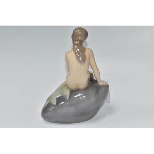 926 - A ROYAL COPENHAGEN FIGURE OF 'THE LITTLE MERMAID' modelled by Edvard Eriksen, marked '4431' to the u... 