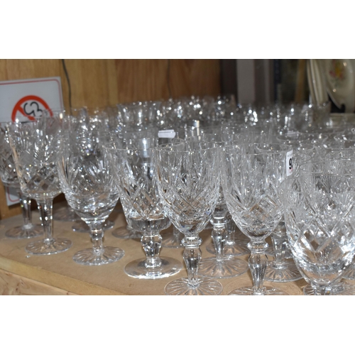 935 - A COLLECTION OF DRINKING GLASSES, various styles to include, wine, goblets, liqueur, brandy, champag... 