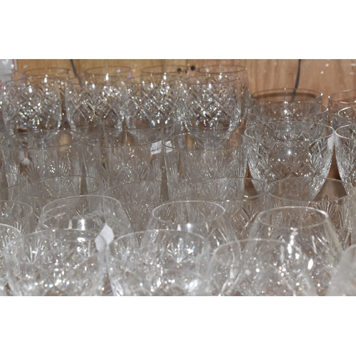 935 - A COLLECTION OF DRINKING GLASSES, various styles to include, wine, goblets, liqueur, brandy, champag... 