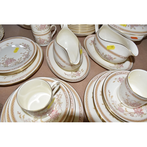 938 - A COLLECTION OF ROYAL DOULTON DINNER WARE, pattern no. D5334 'Minden', comprising four oval meat pla... 