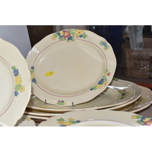 938 - A COLLECTION OF ROYAL DOULTON DINNER WARE, pattern no. D5334 'Minden', comprising four oval meat pla... 