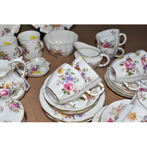 940 - A COLLECTION OF ROYAL CROWN DERBY 'DERBY POSIES' comprising a cake plate, ten side plates (one plate... 