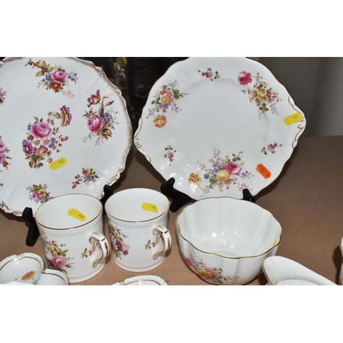 940 - A COLLECTION OF ROYAL CROWN DERBY 'DERBY POSIES' comprising a cake plate, ten side plates (one plate... 