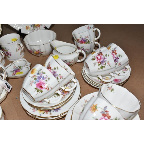 940 - A COLLECTION OF ROYAL CROWN DERBY 'DERBY POSIES' comprising a cake plate, ten side plates (one plate... 