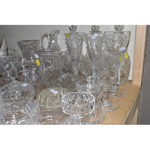 948 - A COLLECTION OF CUT GLASSWARE, comprising a set of eleven Hillston grapefruit dishes and twelve matc... 