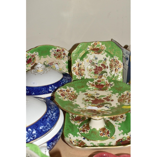 949 - FOUR BOXES AND LOOSE CERAMICS AND KITCHENWARE, to include a T.G. Green Cloverleaf 'Cornish ware' tea... 